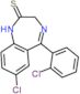 7-chloro-5-(2-chlorophenyl)-1,3-dihydro-2H-1,4-benzodiazepine-2-thione