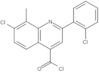 7-Chloro-2-(2-chlorophenyl)-8-methyl-4-quinolinecarbonyl chloride