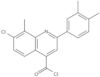 7-Chloro-2-(3,4-dimethylphenyl)-8-methyl-4-quinolinecarbonyl chloride