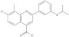 7-cloro-8-metil-2-[3-(1-metiletoxi)fenil]-4-chinolinecarbonil cloruro