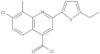 7-Chloro-2-(5-ethyl-2-thienyl)-8-methyl-4-quinolinecarbonyl chloride