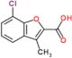 7-chloro-3-methyl-1-benzofuran-2-carboxylate