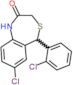 7-chloro-5-(2-chlorophenyl)-1,5-dihydro-4,1-benzothiazepin-2(3H)-one