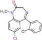 7-chloro-5-(2-chlorophenyl)-1-methyl-1,3-dihydro-2H-1,4-benzodiazepin-2-one