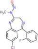 7-chloro-5-(2-fluorophenyl)-N-methyl-N-nitroso-3H-1,4-benzodiazepin-2-amine