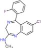 7-chloro-5-(2-fluorophenyl)-N-methyl-3H-1,4-benzodiazepin-2-amine