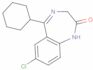 7-chloro-5-cyclohexyl-1,3-dihydro-2H-1,4-benzodiazepin-2-one