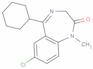 7-chloro-5-cyclohexyl-1,3-dihydro-1-methyl-2H-1,4-benzodiazepin-2-one