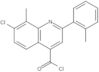 7-Chloro-8-methyl-2-(2-methylphenyl)-4-quinolinecarbonyl chloride