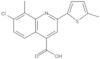 7-Chloro-8-methyl-2-(5-methyl-2-thienyl)-4-quinolinecarboxylic acid