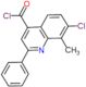 7-chloro-8-methyl-2-phenylquinoline-4-carbonyl chloride