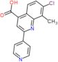 7-Chloro-8-methyl-2-(4-pyridinyl)-4-quinolinecarboxylic acid