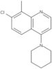 7-Chloro-8-methyl-4-(1-piperidinyl)quinoline