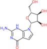 2-amino-7-(beta-D-ribofuranosyl)-1,7-dihydro-4H-pyrrolo[2,3-d]pyrimidin-4-one