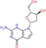 2-amino-7-(2-deoxy-beta-D-erythro-pentofuranosyl)-1,7-dihydro-4H-pyrrolo[2,3-d]pyrimidin-4-one