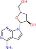 7-(3-deoxy-beta-D-erythro-pentofuranosyl)-7H-pyrrolo[2,3-d]pyrimidin-4-amine