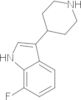 1H-Indole, 7-fluoro-3-(4-piperidinyl)-