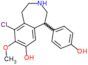 9-chloro-5-(4-hydroxyphenyl)-8-methoxy-2,3,4,5-tetrahydro-1H-3-benzazepin-7-ol