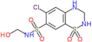 6-chloro-N-(hydroxymethyl)-1,1-dioxo-3,4-dihydro-2H-1$l^{6},2,4-benzothiadiazine-7-sulfonamide