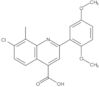 7-Chloro-2-(2,5-dimethoxyphenyl)-8-methyl-4-quinolinecarboxylic acid