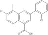 7-Chloro-2-(2-chlorophenyl)-8-methyl-4-quinolinecarboxylic acid