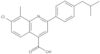 7-Chloro-8-methyl-2-[4-(2-methylpropyl)phenyl]-4-quinolinecarboxylic acid