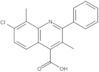 7-Chloro-3,8-dimethyl-2-phenyl-4-quinolinecarboxylic acid