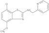 7-Chloro-4-methoxy-N-(2-pyridinylmethyl)-2-benzothiazolamine
