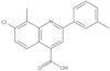 7-Chloro-8-methyl-2-(3-methylphenyl)-4-quinolinecarboxylic acid