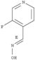 4-Pyridinecarboxaldehyde,3-fluoro-, oxime, (E)- (9CI)