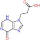 3-(6-oxo-3,6-dihydro-9H-purin-9-yl)propanoic acid