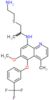 N-{1-[(2-aminoethyl)sulfanyl]propan-2-yl}-6-methoxy-4-methyl-5-[3-(trifluoromethyl)phenoxy]quinoli…