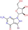 6-amino-3-bromo-1-(beta-D-ribofuranosyl)-1,2-dihydro-4H-pyrazolo[3,4-d]pyrimidin-4-one