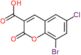 ácido 8-bromo-6-cloro-2-oxo-2H-cromeno-3-carboxílico