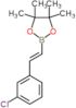 2-[(E)-2-(3-chlorophenyl)ethenyl]-4,4,5,5-tetramethyl-1,3,2-dioxaborolane