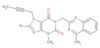 8-Bromo-7-(2-butyn-1-yl)-3,7-dihydro-3-methyl-1-[(4-methyl-2-quinazolinyl)methyl]-1H-purine-2,6-di…