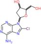 8-chloro-9-(2-deoxypentofuranosyl)-9H-purin-6-amine