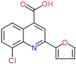 8-chloro-2-furan-2-ylquinoline-4-carboxylic acid