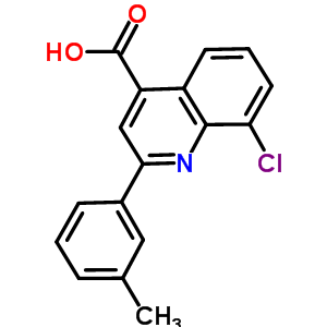 8-Chloro-2-(3-methylphenyl)-4-quinolinecarboxylic acid