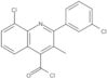 8-Chloro-2-(3-chlorophenyl)-3-methyl-4-quinolinecarbonyl chloride