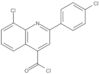 8-Chloro-2-(4-chlorophenyl)-4-quinolinecarbonyl chloride