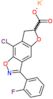 8-chloro-3-(2-fluorophenyl)-5,6-dihydrofuro[3,2-f][1,2]benzoxazole-6-carboxylic acid