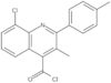 8-Chloro-3-methyl-2-(4-methylphenyl)-4-quinolinecarbonyl chloride