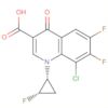 8-chloro-6,7-difluoro-1-((1R,2S)-2-fluorocyclopropyl)-4-oxo-1,4-dihydroquinoline-3-carboxylic acid