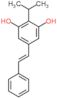 2-(1-Methylethyl)-5-[(1E)-2-phenylethenyl]-1,3-benzenediol