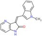 (3Z)-3-[(1-methyl-1H-indol-3-yl)methylidene]-1,3-dihydro-2H-pyrrolo[3,2-b]pyridin-2-one