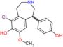 6-chloro-1-(4-hydroxyphenyl)-8-methoxy-2,3,4,5-tetrahydro-1H-3-benzazepin-7-ol