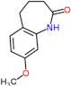 8-methoxy-1,3,4,5-tetrahydro-2H-1-benzazepin-2-one