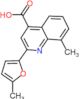 8-methyl-2-(5-methylfuran-2-yl)quinoline-4-carboxylic acid