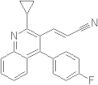 (2E)-3-[2-Cyclopropyl-4-(4-fluorophenyl)-3-quinolinyl]-2-propenenitrile